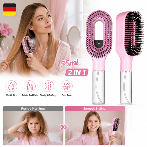 Spraykamm 1 lockenbürste - 2-in-1,