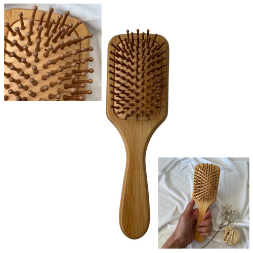 Haarbürste bambus anti frizz - haarbürste, anti-frizz